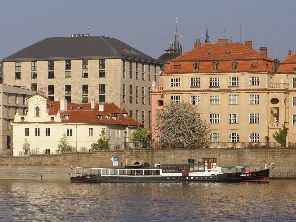 Four Seasons Hotel Prague on the bank of the Vltava