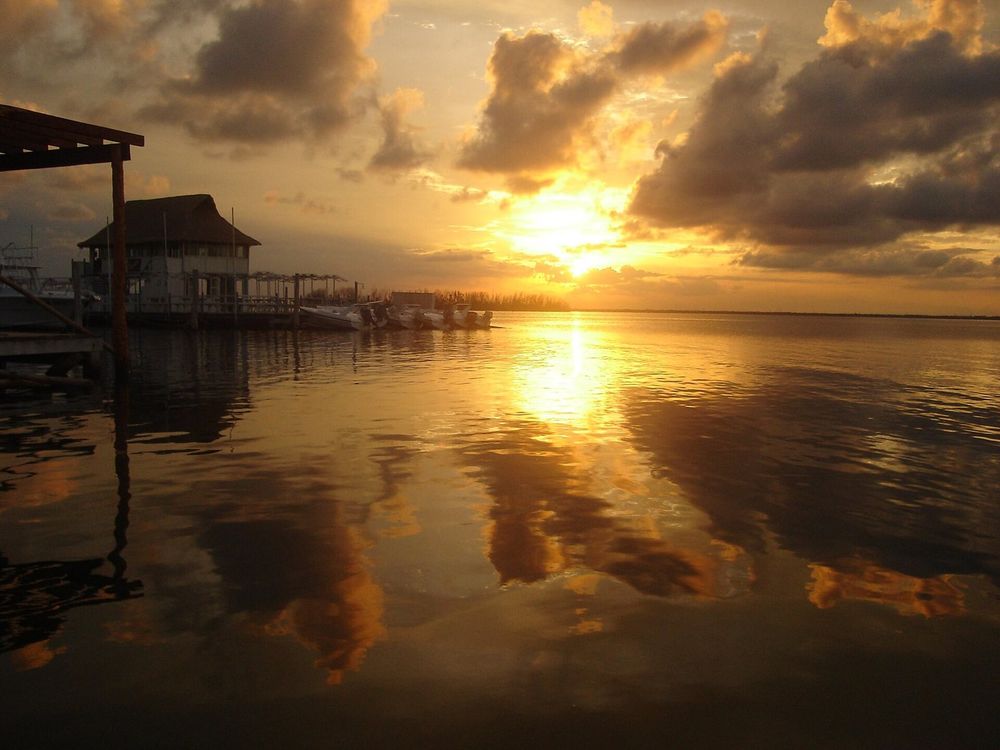 Sunset over the Nichupté Lagoon, Cancún