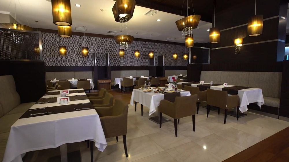 An elegant dining room (example photo, not a specific restaurant)