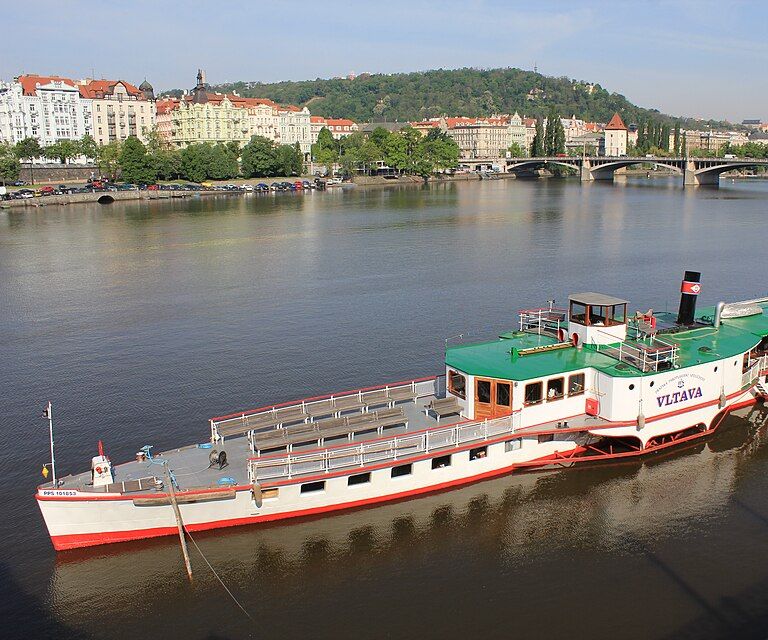 A Vltava river boat in Prague